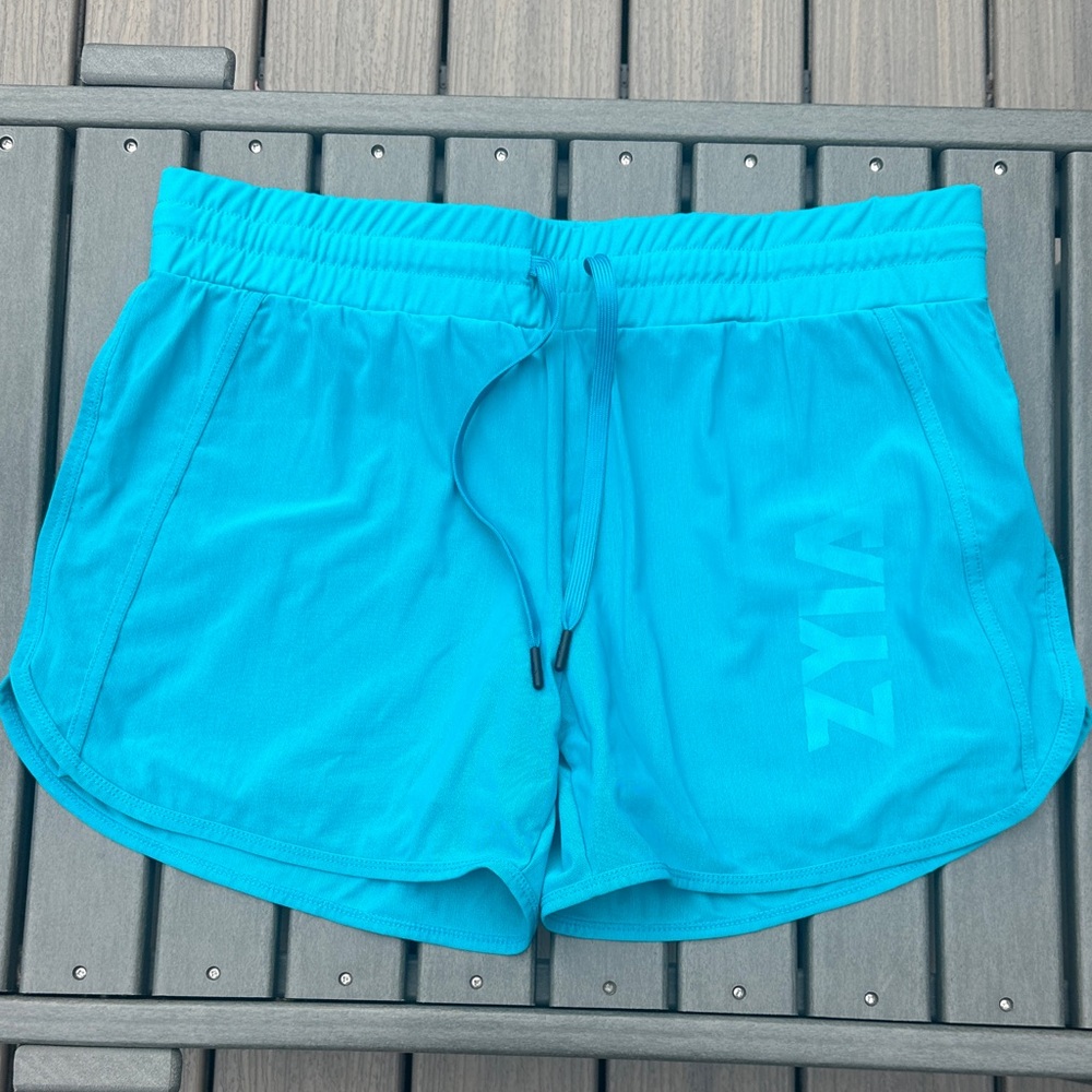 ZYIA Women's Vibrant Blue Athletic Shorts